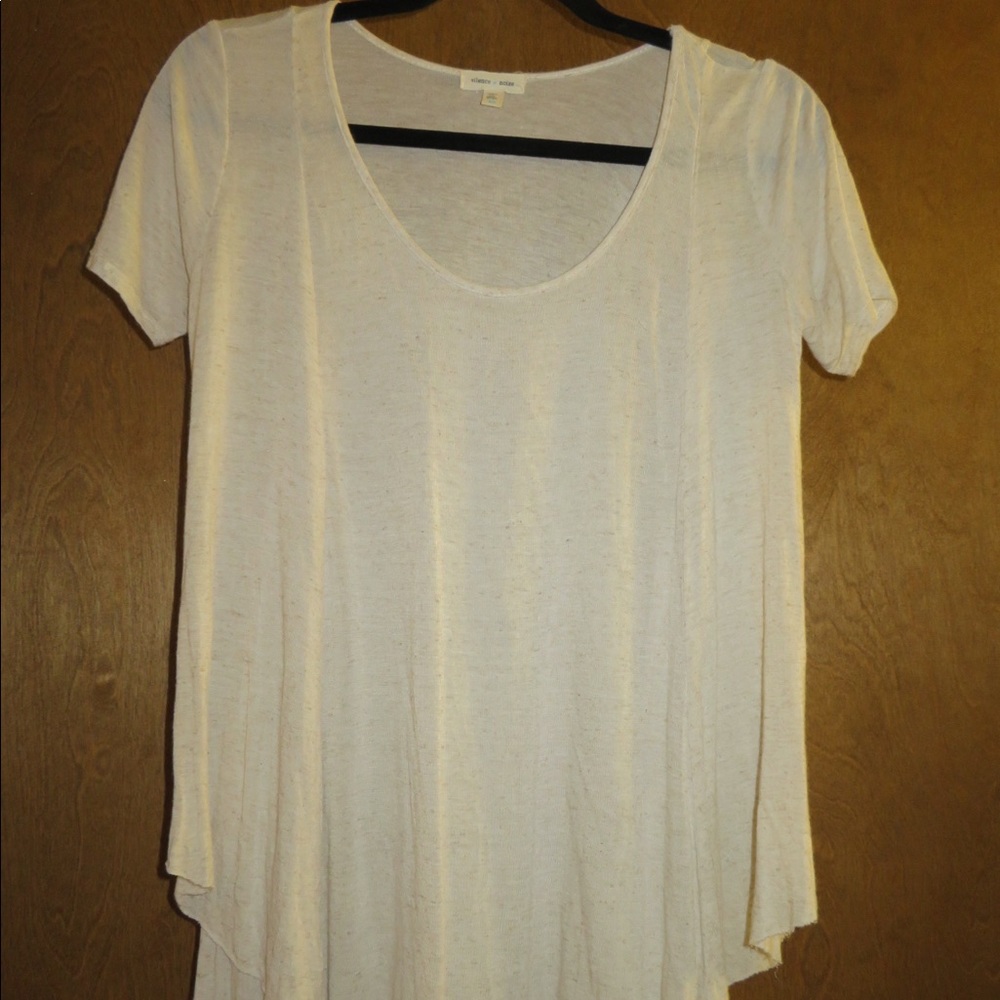 Cream Flowy Tee
